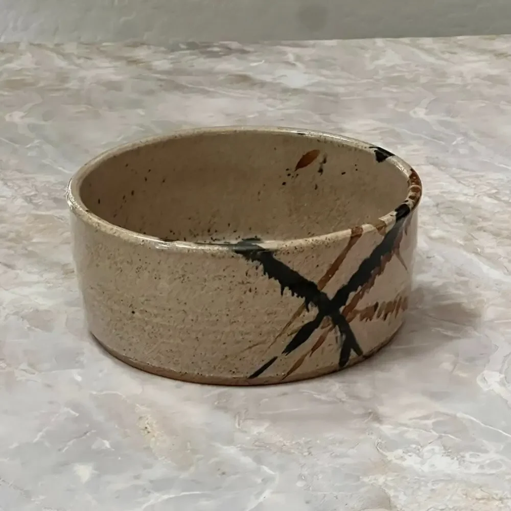 Studio Art Pottery Stoneware Bowl 6.6